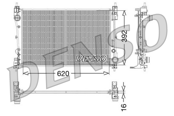 Radiatore, Raffreddamento motore - DRM09115 DENSO