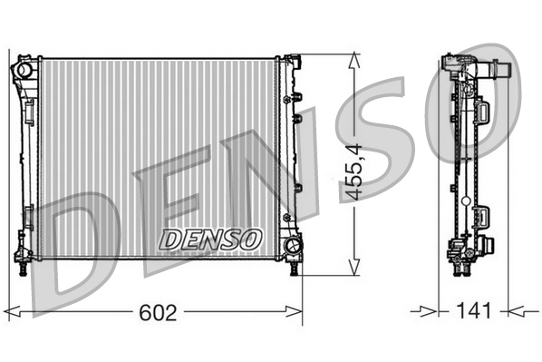 Radiator, engine cooling - DRM09160 DENSO