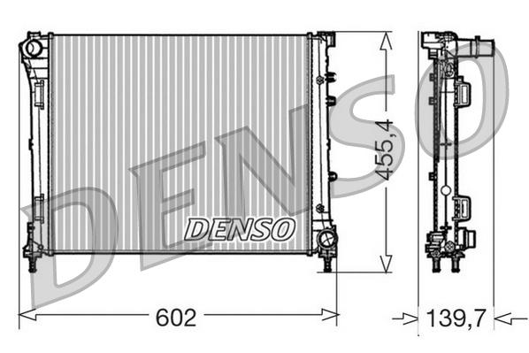 Radiator, engine cooling - DRM09162 DENSO