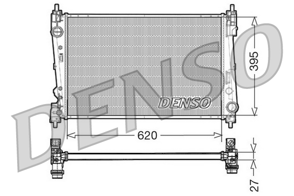 Radiatore, Raffreddamento motore - DRM13015 DENSO