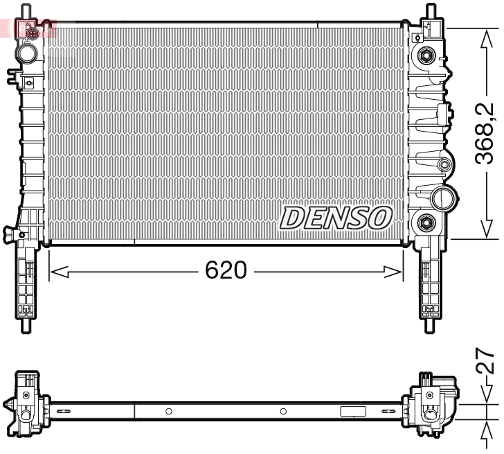 Radiatore, Raffreddamento motore - DRM20119 DENSO