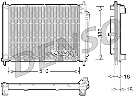 aušintuvo modulis - DRM23101 DENSO