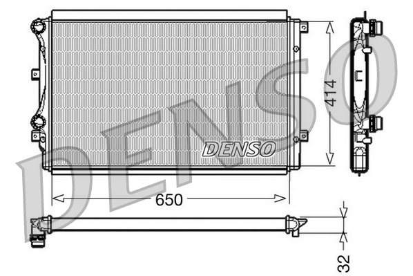 Radiatore, Raffreddamento motore - DRM32015 DENSO
