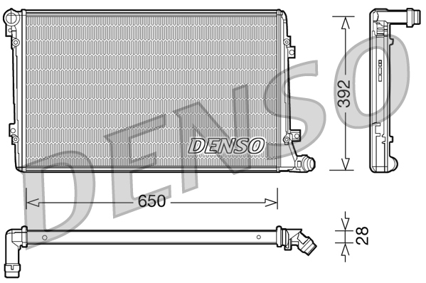 Radiatore, Raffreddamento motore - DRM32019 DENSO