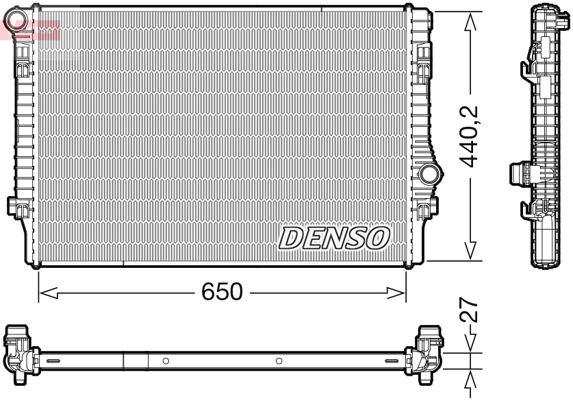 Radiatore, Raffreddamento motore - DRM32049 DENSO