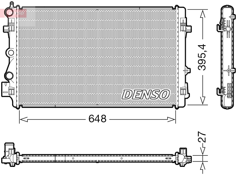 Радиатор, охлаждение двигателя - DRM32051 DENSO