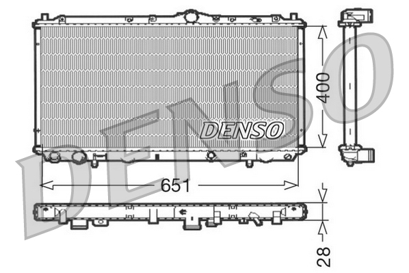 Radiatore, Raffreddamento motore - DRM33060 DENSO