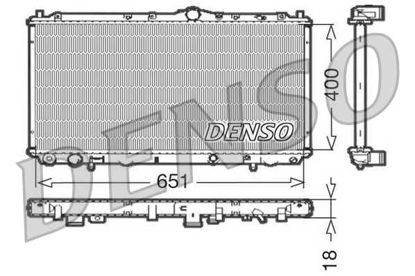 Kühler, Motorkühlung - DRM33061 DENSO