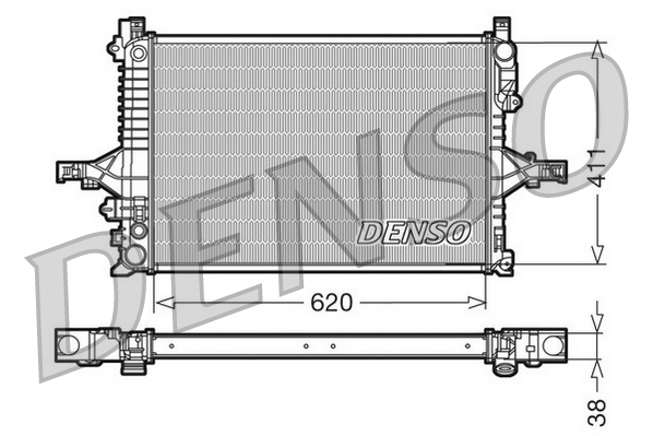 Radiatore, Raffreddamento motore - DRM33066 DENSO