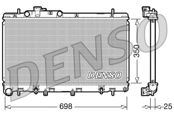 Радиатор, охлаждение двигателя - DRM36011 DENSO