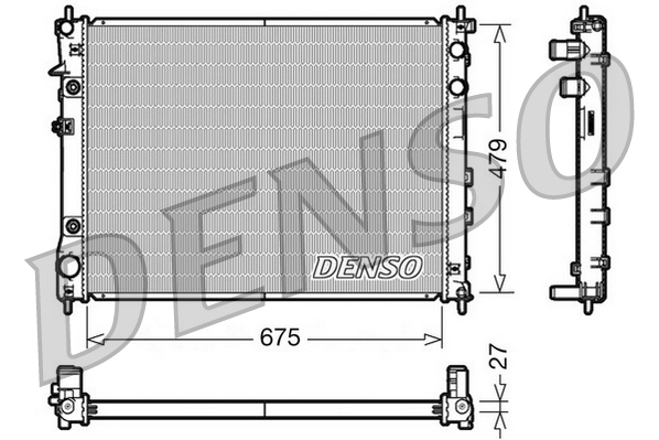 Radiatore, Raffreddamento motore - DRM36012 DENSO