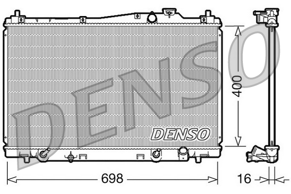 Радиатор, охлаждение двигателя - DRM40017 DENSO