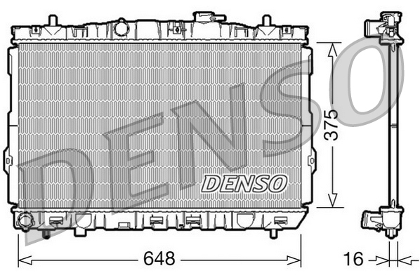 Radiatore, Raffreddamento motore - DRM41001 DENSO