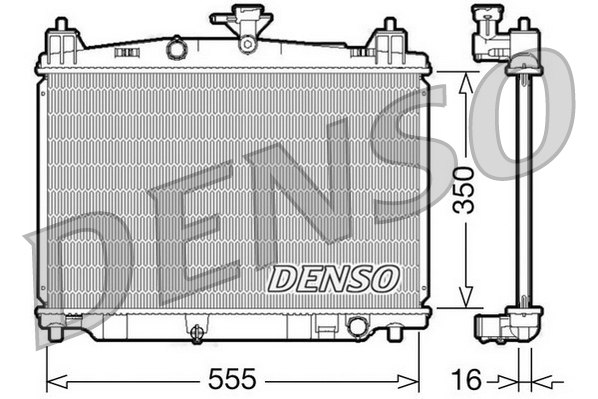 Radiator, engine cooling - DRM44016 DENSO