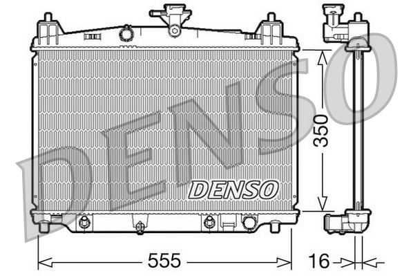 Radiatore, Raffreddamento motore - DRM44018 DENSO