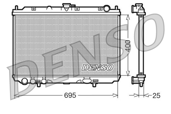 Radiatore, Raffreddamento motore - DRM46016 DENSO