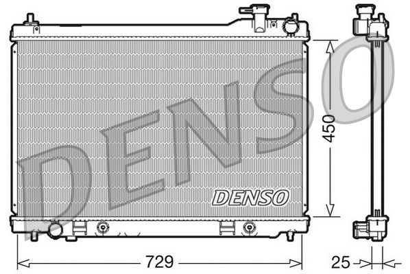 Radiatore, Raffreddamento motore - DRM46100 DENSO