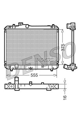 Radiator, engine cooling - DRM47008 DENSO