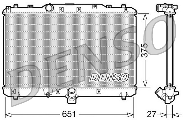 Radiatore, Raffreddamento motore - DRM47022 DENSO