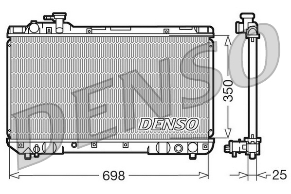 Radiatore, Raffreddamento motore - DRM50020 DENSO