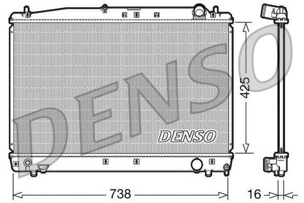 Radiator, engine cooling - DRM50033 DENSO