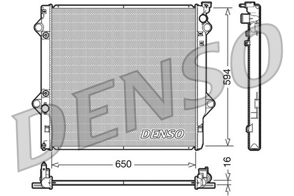 Радиатор, охлаждение двигателя - DRM50036 DENSO