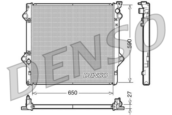 Radiatore, Raffreddamento motore - DRM50047 DENSO