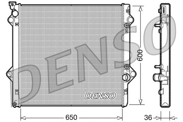 Radiator, engine cooling - DRM50049 DENSO