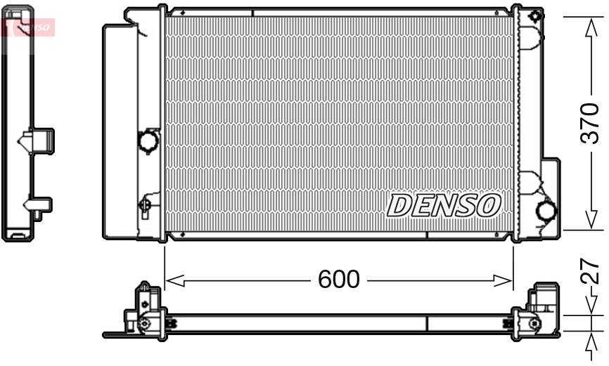 Radiatore, Raffreddamento motore - DRM50087 DENSO