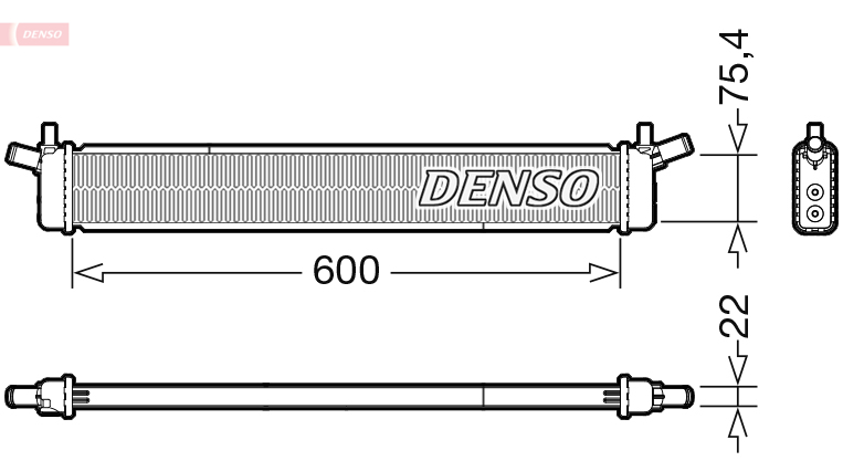 Radiatore, Raffreddamento motore - DRM50136 DENSO