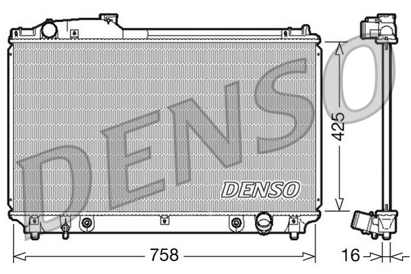 Radiatore, Raffreddamento motore - DRM51003 DENSO