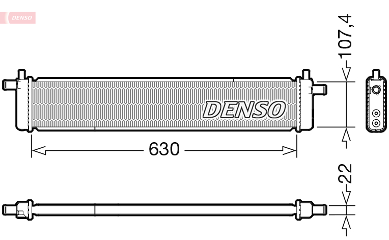 Radiator, engine cooling - DRM51013 DENSO