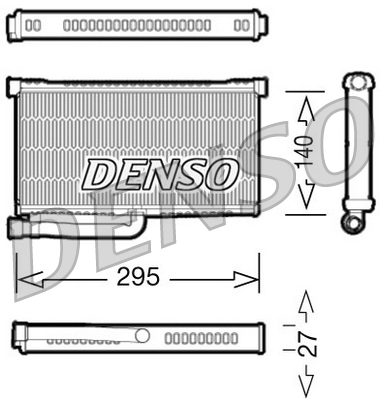 Heat Exchanger, interior heating - DRR02004 DENSO