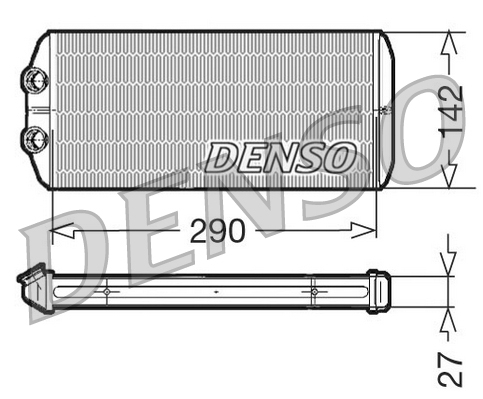 Scambiatore calore, Riscaldamento abitacolo - DRR07005 DENSO