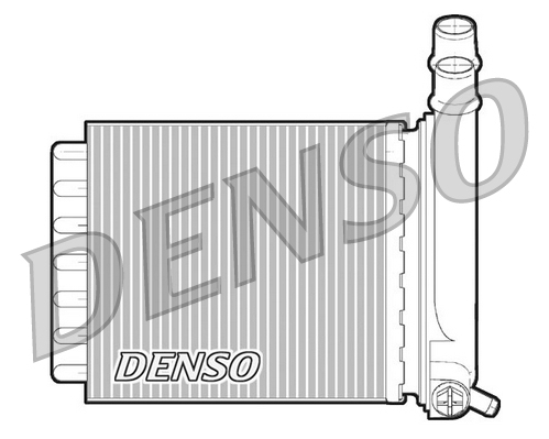Scambiatore calore, Riscaldamento abitacolo - DRR07007 DENSO