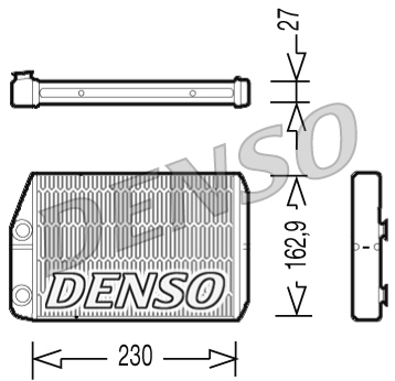 Heat Exchanger, interior heating - DRR09034 DENSO