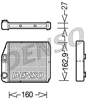 Теплообменник, отопление салона - DRR09035 DENSO
