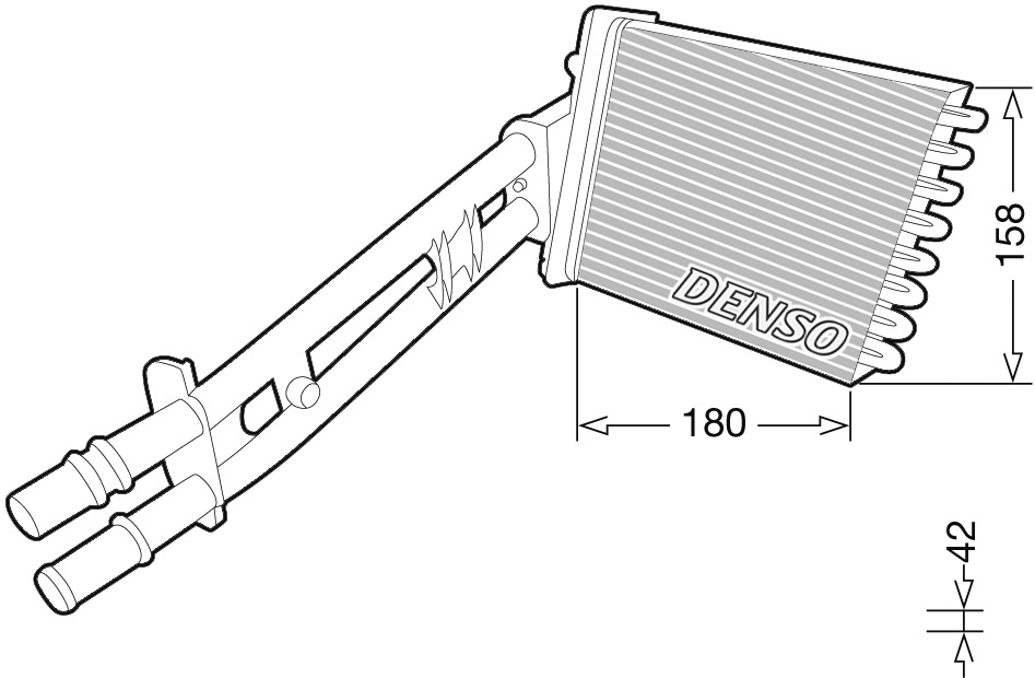 Heat Exchanger, interior heating - DRR09043 DENSO