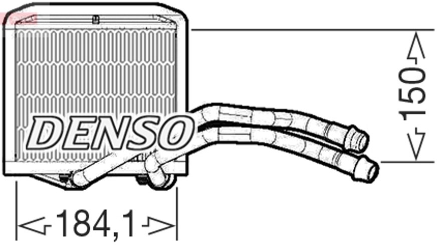 Heat Exchanger, interior heating - DRR09102 DENSO
