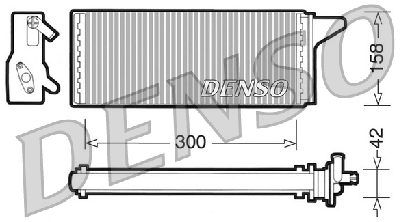 Heat Exchanger, interior heating - DRR12001 DENSO