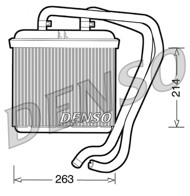Heat Exchanger, interior heating - DRR12004 DENSO