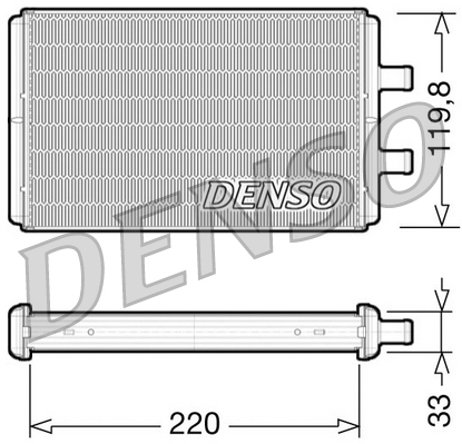 Теплообменник, отопление салона - DRR12007 DENSO
