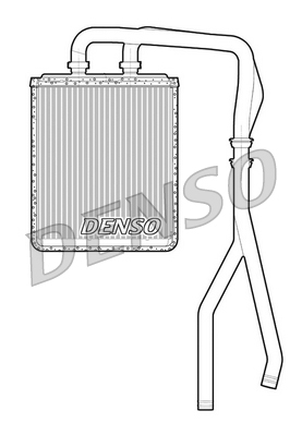Heat Exchanger, interior heating - DRR12010 DENSO