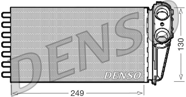 Теплообменник, отопление салона - DRR21001 DENSO