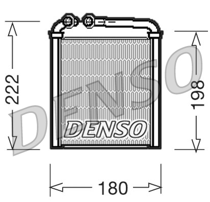 Scambiatore calore, Riscaldamento abitacolo - DRR32005 DENSO
