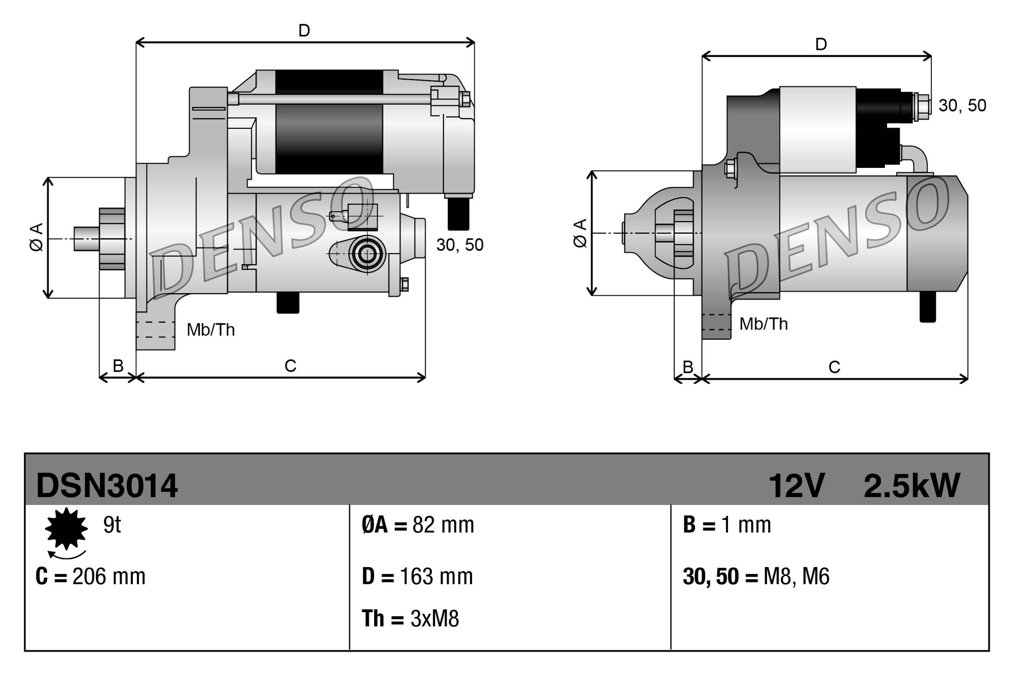 Starter - DSN3014 DENSO