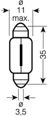 Bulb, interior light - 6486X ams-OSRAM