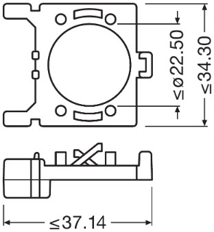 Патрон лампы, основная фара - 64210DA02 ams-OSRAM