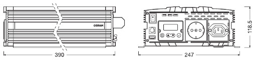 Лампа накаливания, фонарь сигнала тормоза/задний габаритный - 7225 ams-OSRAM