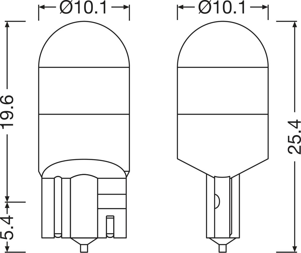 Лампа накаливания, фонарь указателя поворота - 2845DWP-2BL ams-OSRAM